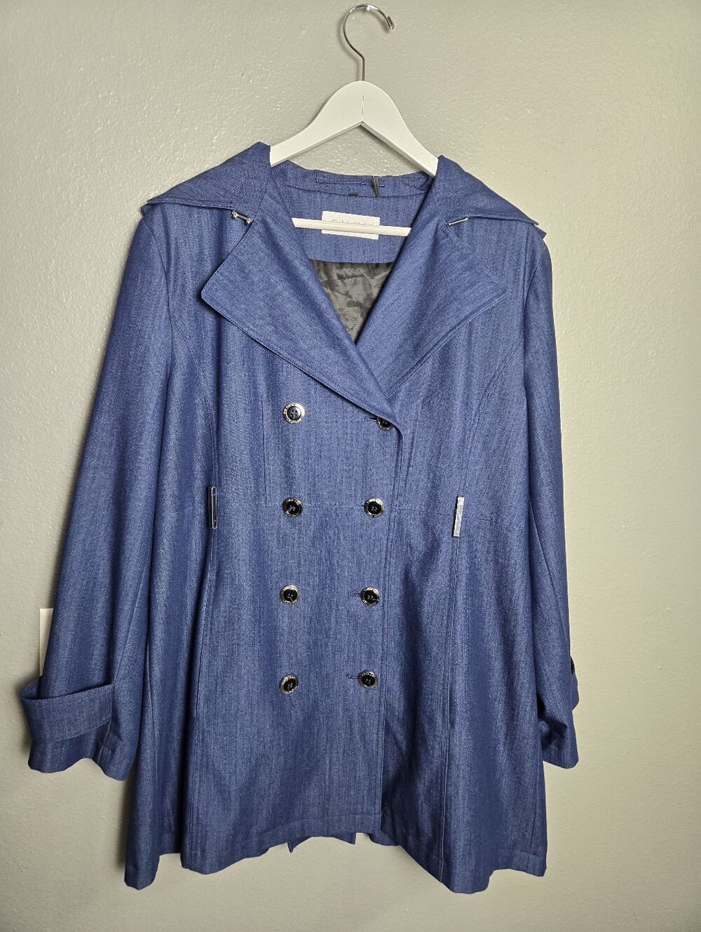 Calvin Klein Double Breasted  Blue Jacket Size XL